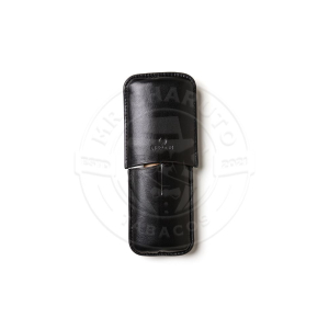 Charuteira porta charutos p/2un NERONE Sublime couro preto