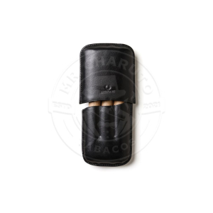 Charuteira porta charutos p/3un NERONE Sublime couro preto
